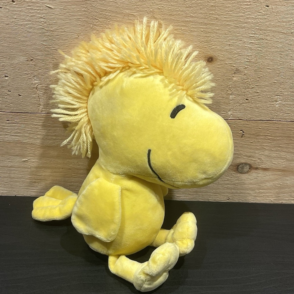 Woodstock Plush Snoopy Peanuts Yellow Stuffed Animal 12 Inch Kohls Care EUC
